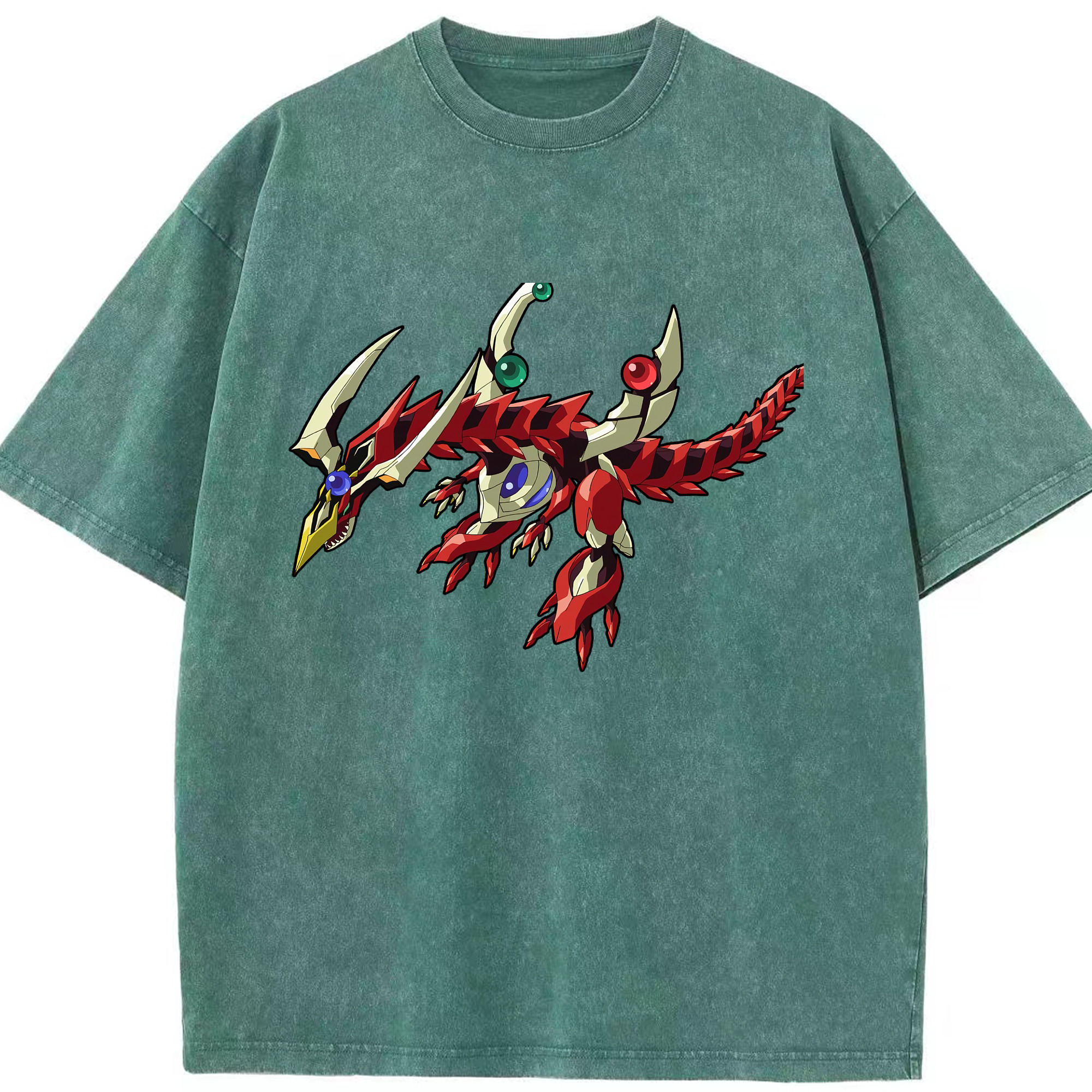 （画像用） 遊☆戯☆王 Yu-Gi-Oh! 綿100% ヴィンテージ風 半袖Tシャツ（フロントプリント）